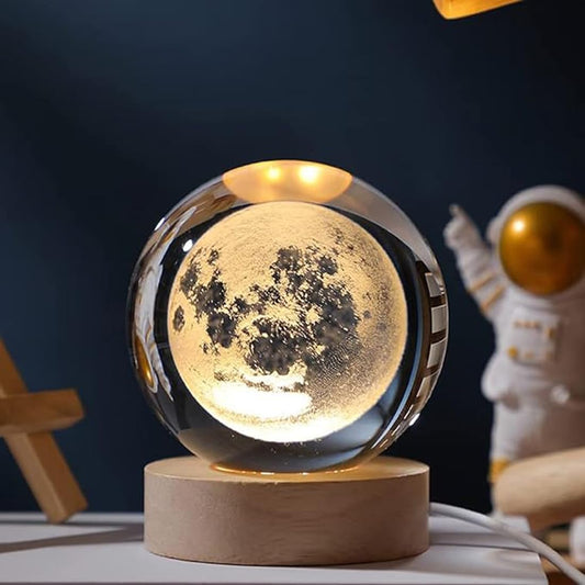 Maa Laxmi Goddess Laxmi 3D Crystal Ball Lamp
