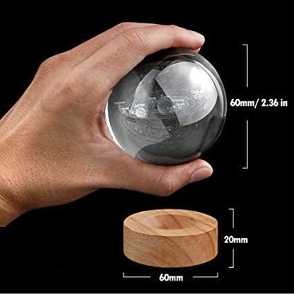 Maa Laxmi Goddess Laxmi 3D Crystal Ball Lamp