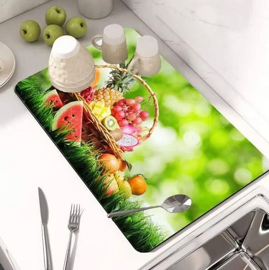 Dish Drying mat Grey