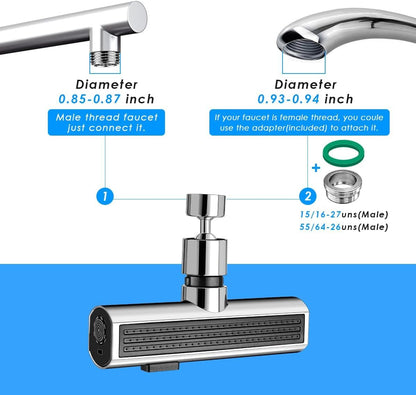 3 in 1 Waterfall Kitchen Faucet