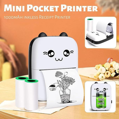 Rechargeable Mini Printer with Bluetooth