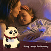 Cute Panda Night Light – Rechargeable LED Lamp with 7 Color Changing Modes, Soft Silicone Baby Nursery Light for Kids, Toddlers, and Travel – Safe & Portable Bedside Decor